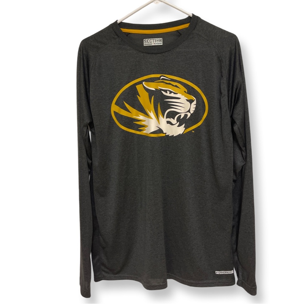 MIZZOU Missouri Tigers Section 101 Long Sleeve Shirt Men’s Small Black